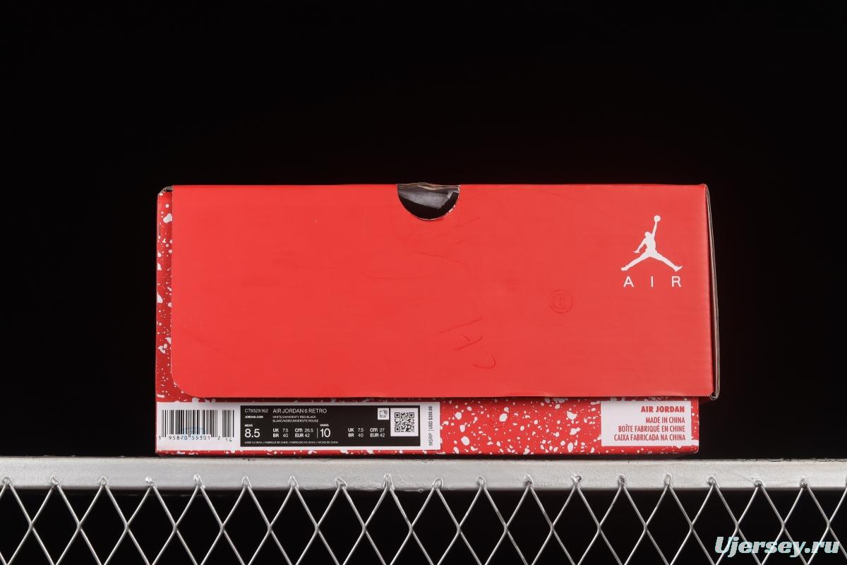 Air Jordan 6 Red Oreo White Red Oreo CT8529-162