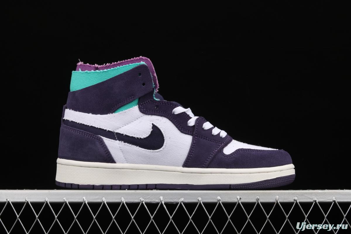 Air Jordan 1 Zoom CMFT Pairs Daybreak purple grape CT0978-150
