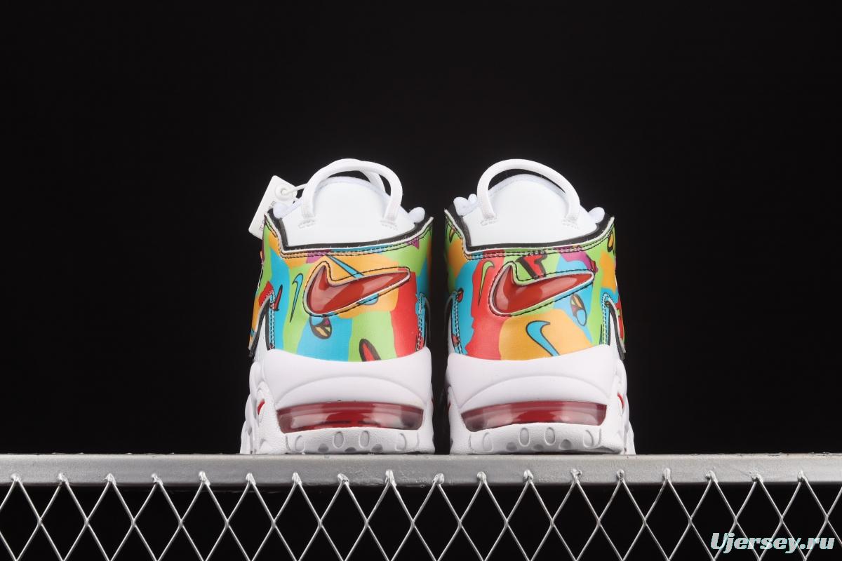 NIKE Air More Uptempo 96 QS Pippen Primary Series Classic High Street Leisure Sports Culture Basketball shoes DM8150-100