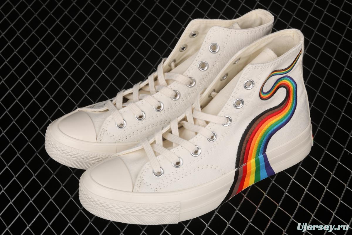 Converse Pride Chuck 70 rainbow color fashionable canvas shoes 170821C