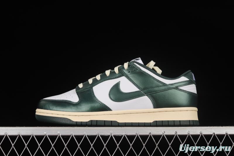 NIKE SB DUNK Low Vintage Green Navy Green Distressed SB Buckle Backboard Fashion Casual Sneakers DQ8580-100