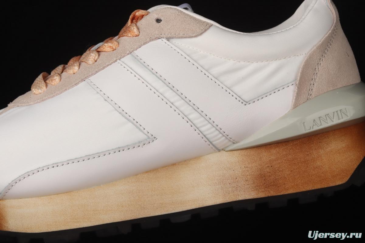 Lanvin Bumper French classic luxury brand Langfan retro leisure sneakers