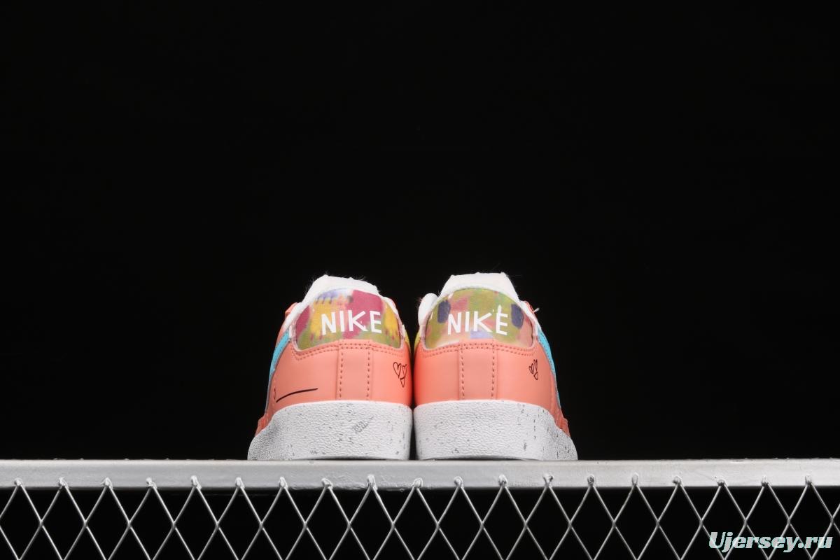 Nike Blazer Low Trail Blazers pink graffiti low-top casual board shoes DJ4281-641