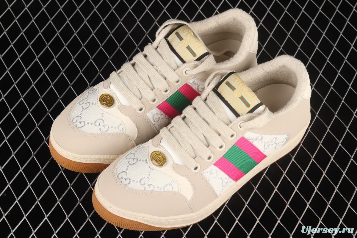 Gucci Distressed Screener Sneaker Gucci classic dirty shoes