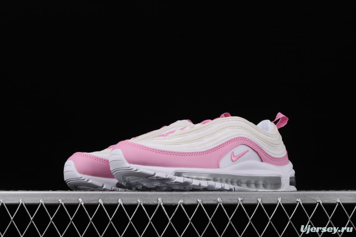 NIKE Air Max 97 ESS white pink bullet air cushion running shoes BV1982-100