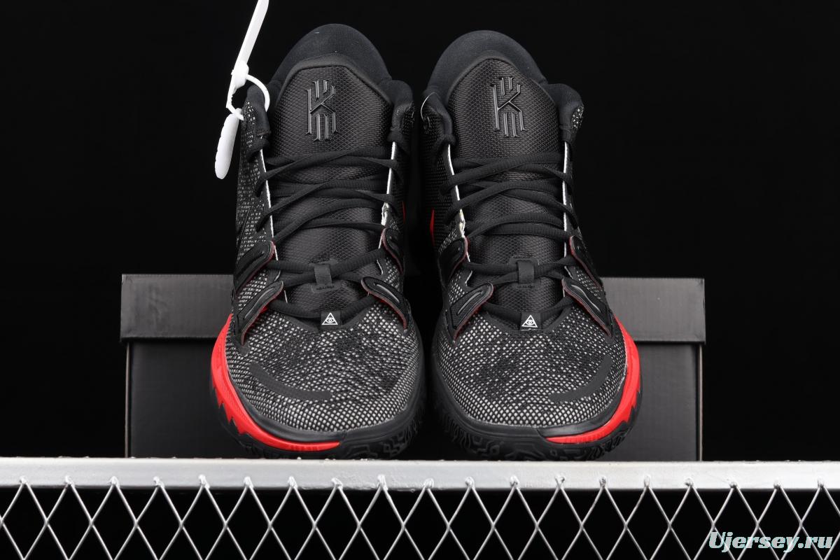 NIKE Kyrie 7 BRED Owen 7th generation black and red CQ9327-001