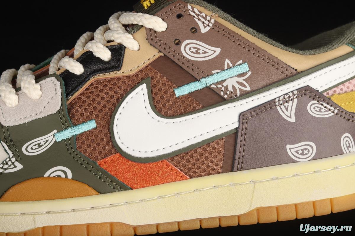 NIKE DUNK Svrap stitching and stitching low-top skateboard shoes green DB0500-200