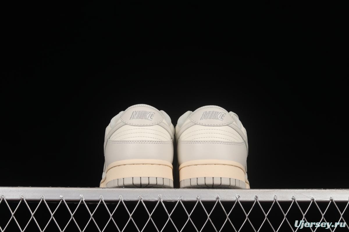 NIKE DUNK Low Bone White Color Matching SB Buckle Backboard Fashion Casual Sneakers DD1503-107