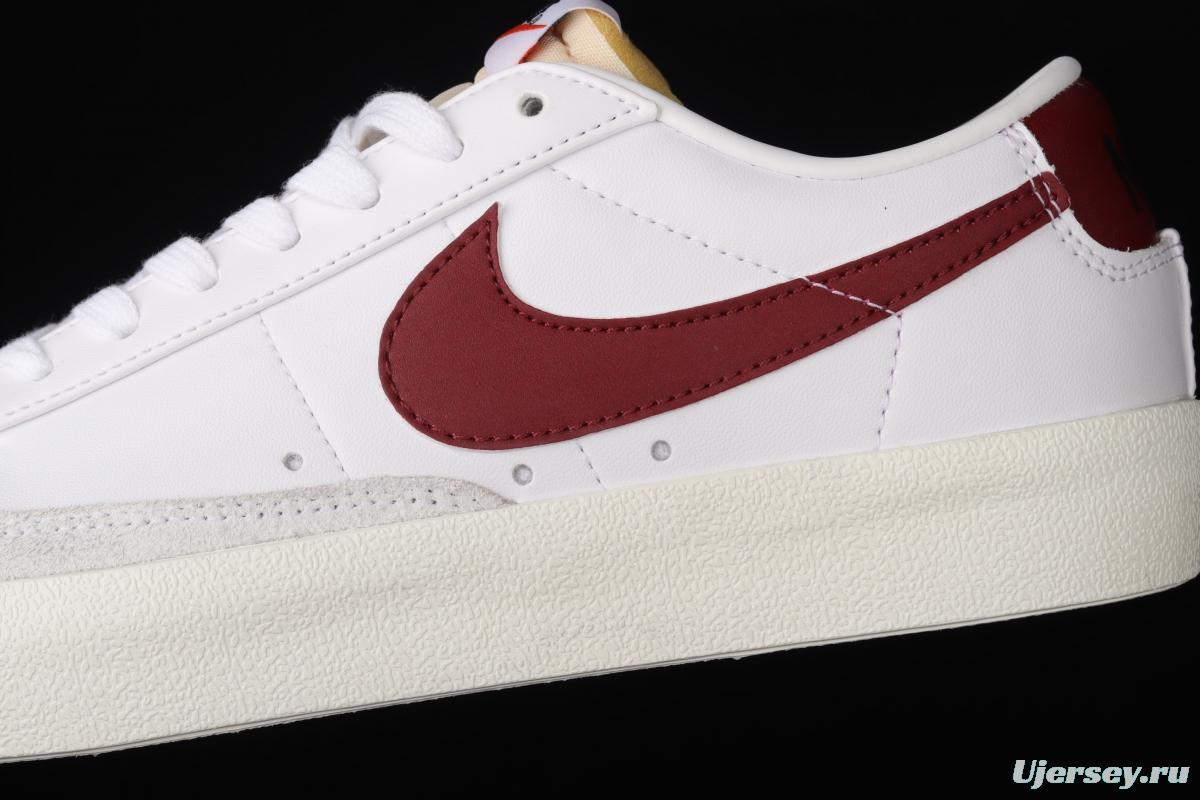 NIKE Blazer Low'77 Vintage Trail Blazers Leather Leather low-top Leisure Board shoes DA6364-102