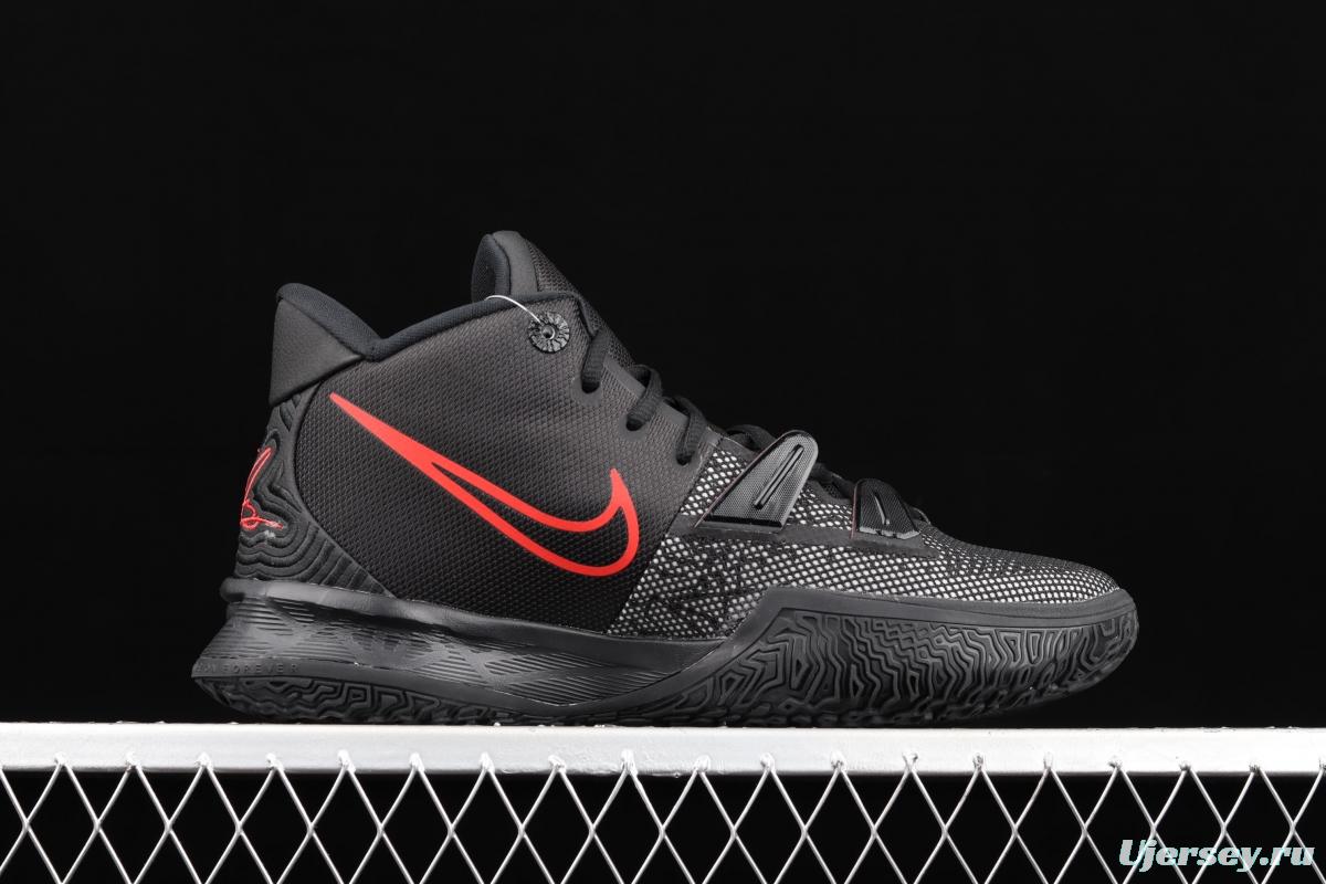 NIKE Kyrie 7 BRED Owen 7th generation black and red CQ9327-001