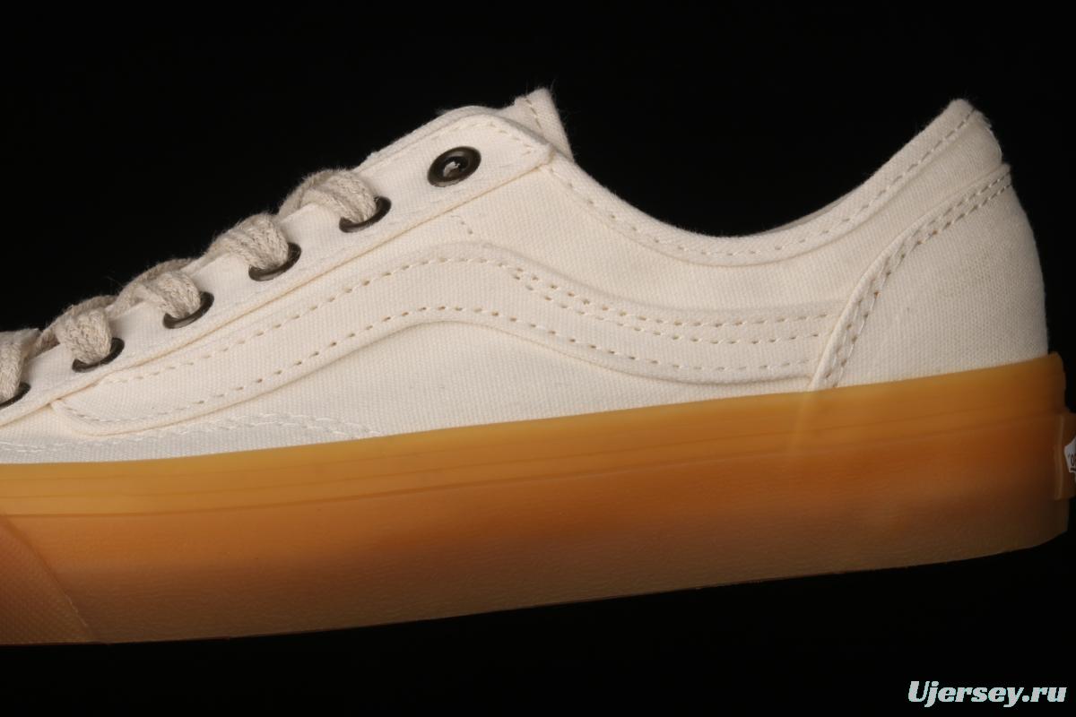 Vans Style 36 environmental protection series South Korea limits rice white rubber Oxford sole low upper board shoes VN0A4U3V88P