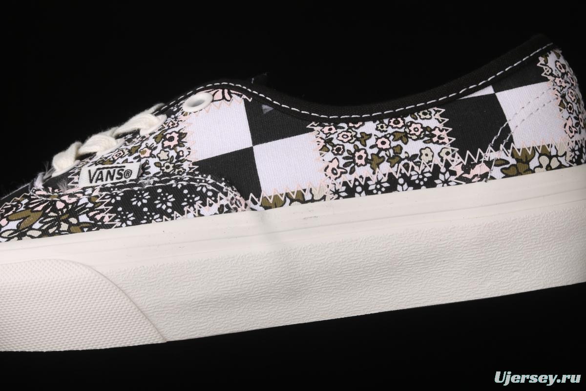 Vans Authentic Vance small flower quilting low-top casual board shoes VN0A5HZS9FY