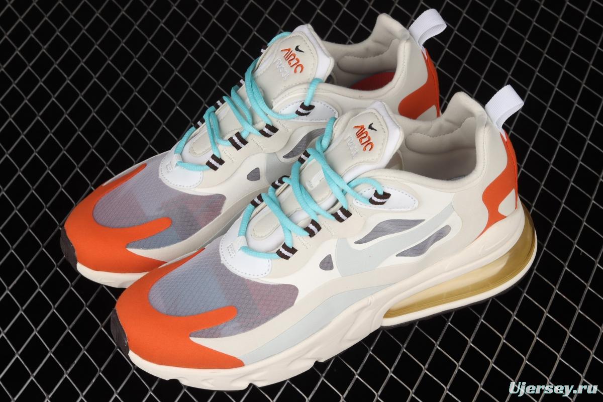 NIKE Air Max 270React high frequency mesh function half palm air cushion running shoes AT6174-200
