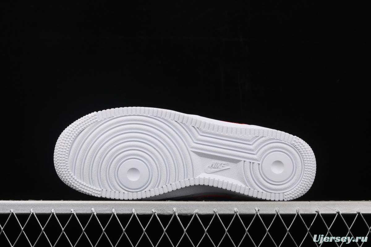 NIKE Air Force 1: 07 Hyun Color Air Force Joint style low-top Leisure Board shoes BV2551-100