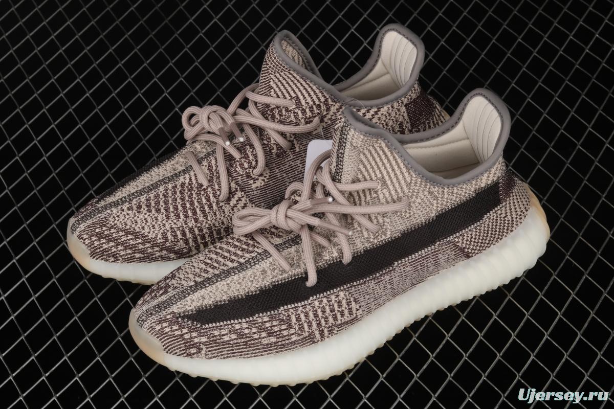 Adidas Yeezy Boost Basf 350 V2 Cinder FZ1267 Darth Coconut 350 second generation hollowed-out side coal ash permeable taillight BASF Boost original