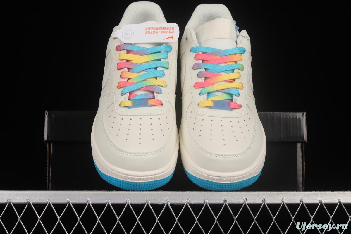 NIKE Air Force 1'07 Low Thermal Sensing Rainbow Low Casual Sneakers DD3396-131