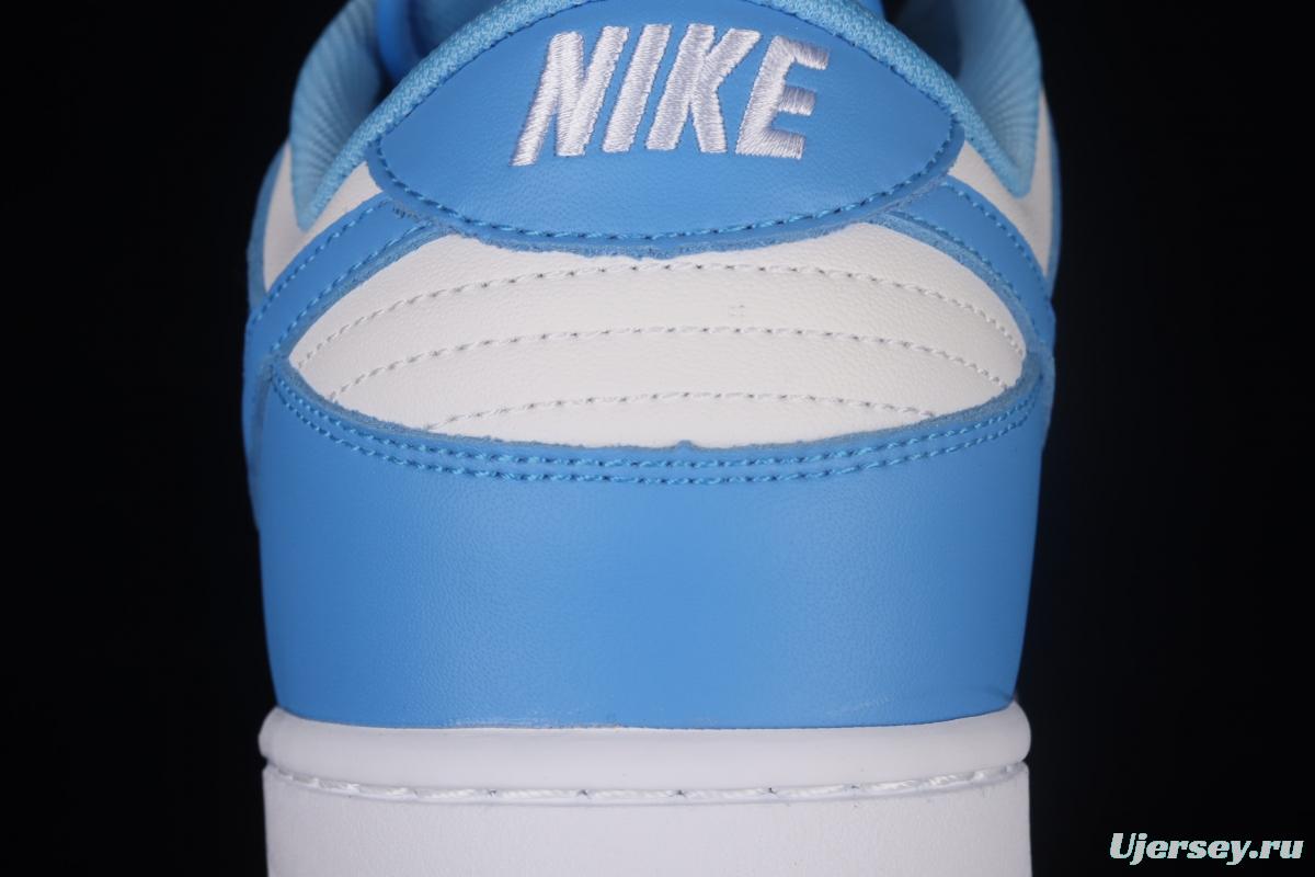 NIKE DUNK Low University Blue White Blue North Carolina White Blue Slam Dunk Series low side Leisure Sports Skateboard shoes DD1391-102