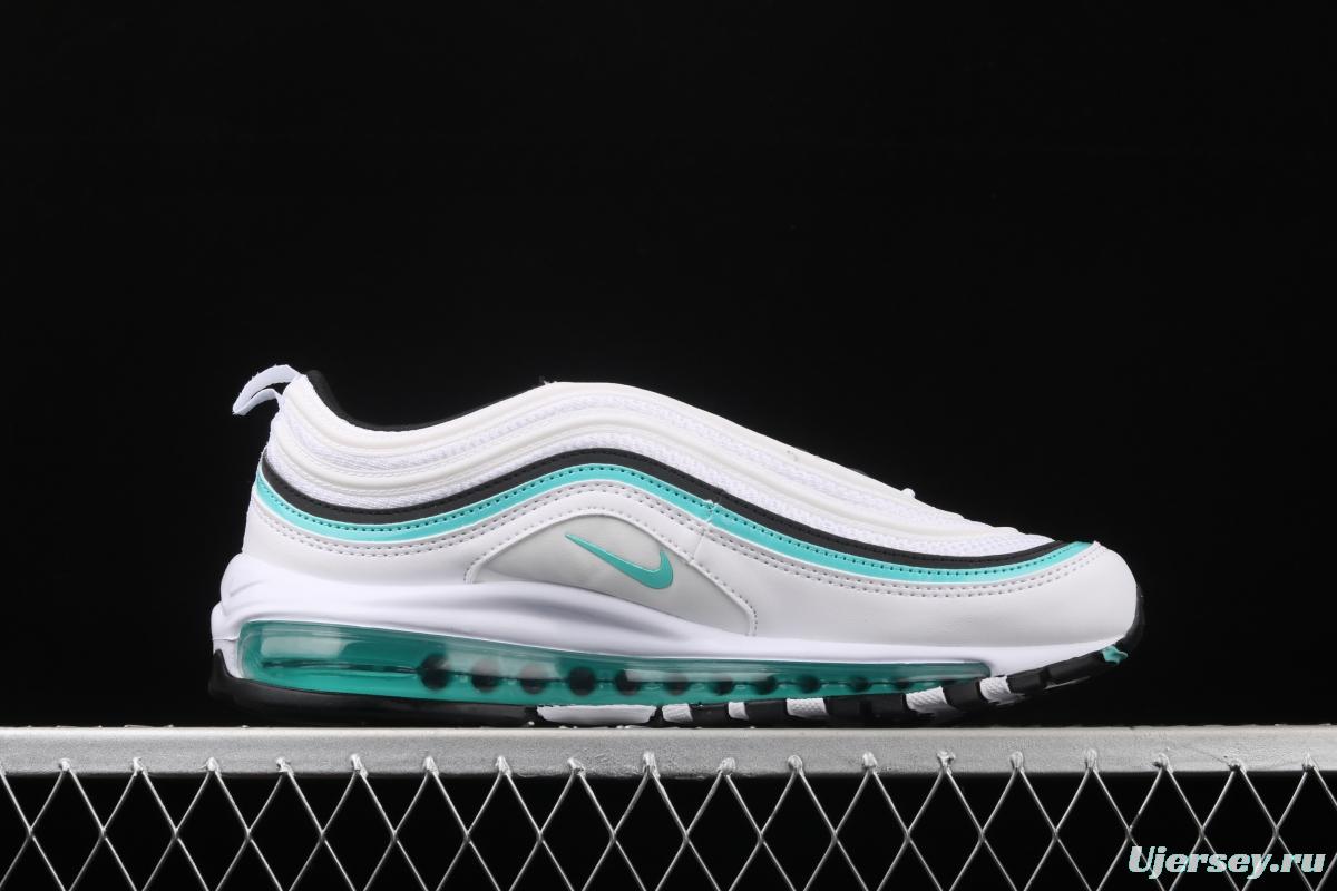 NIKE Air Max 97 White and green bullet air cushion running shoes CZ3574-130