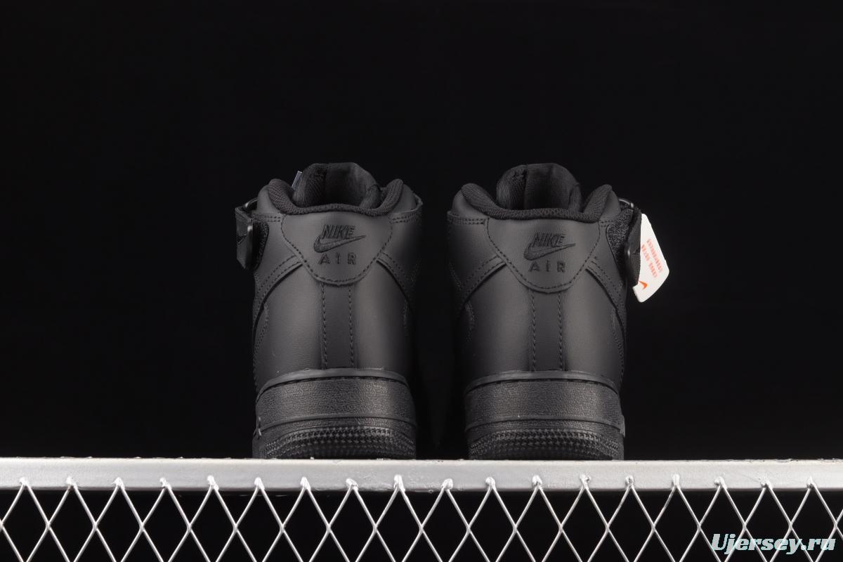 NIKE Air Force 1y07 Low Zhongbang all-black casual board shoes CW2289-001