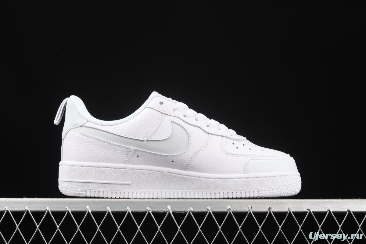 NIKE Air Force 1 Premium ShAdidasow Grey side Logo3M reflective low upper shoes CV3039-100