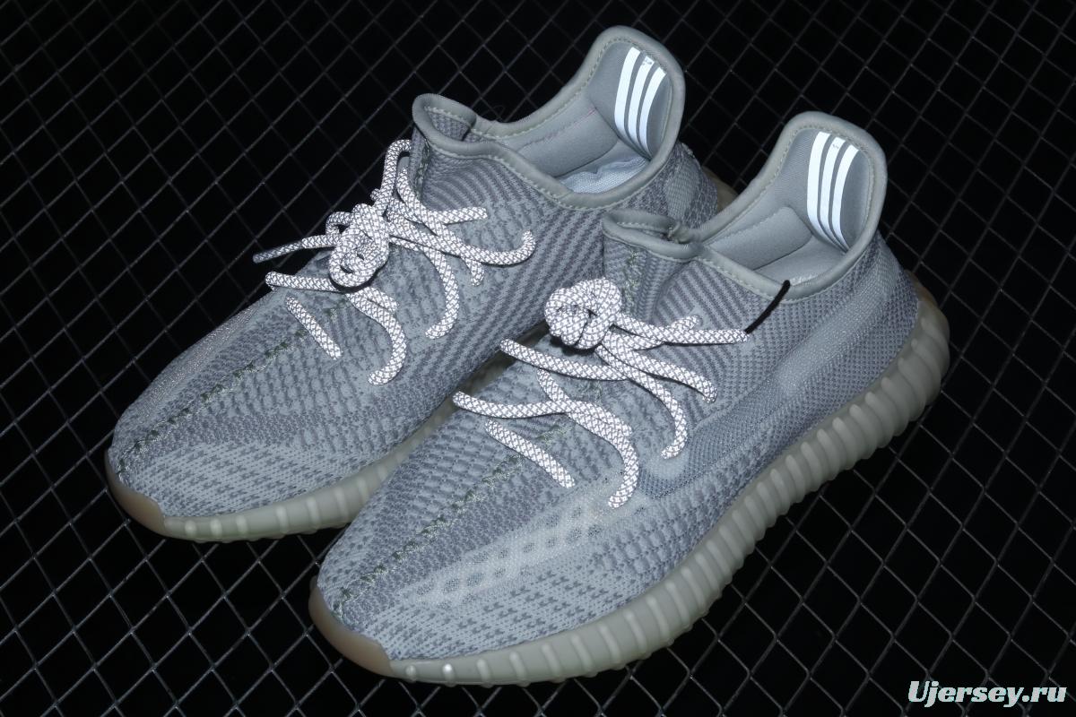 Adidas Yeezy Boost 350 V2 Tailgate FX4348 Darth Coconut 350 second generation hollowed-out Asian grey angel color BASF popcorn