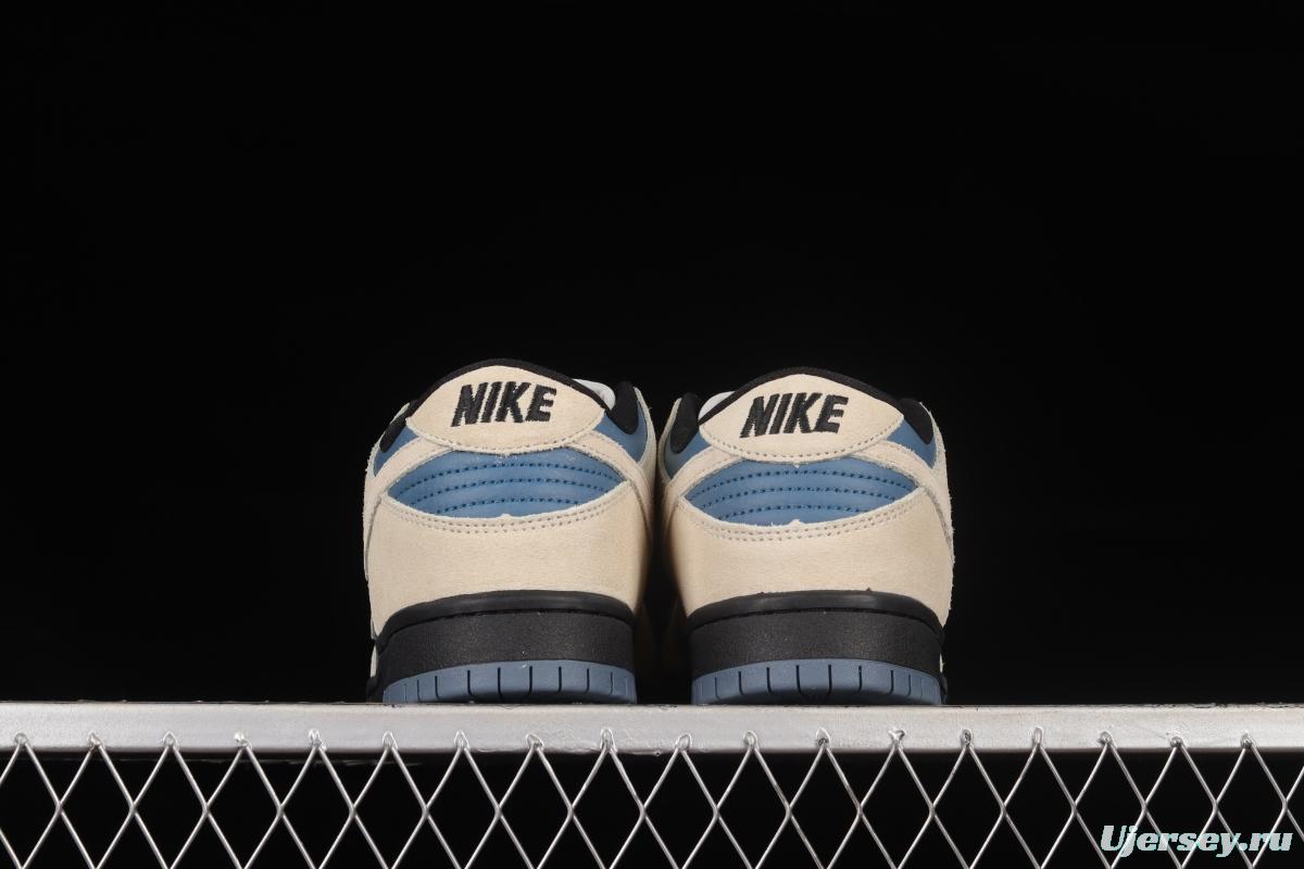 NIKE DUNK Low SB Pro blue and white dunk series low-top casual sports skateboard shoes BQ6817-200