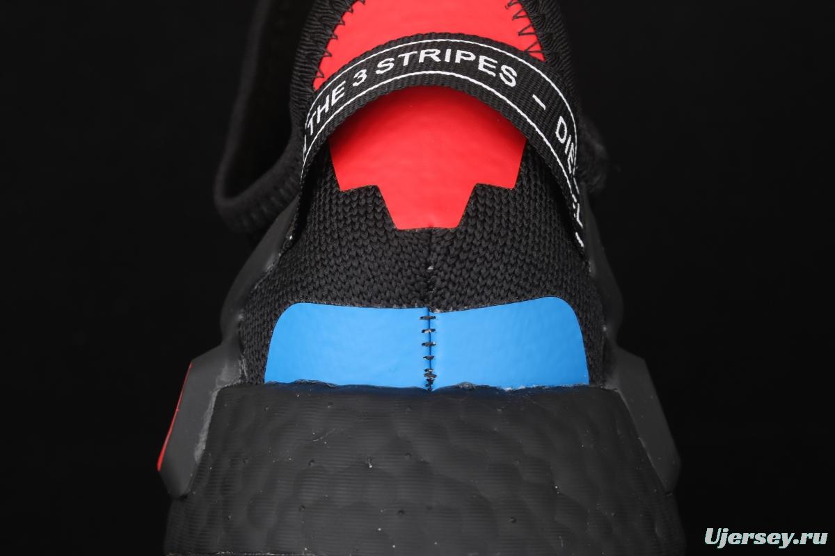 Adidas NMD R1 Boost V2 FY1452 second generation elastic knitted surface popcorn running shoes
