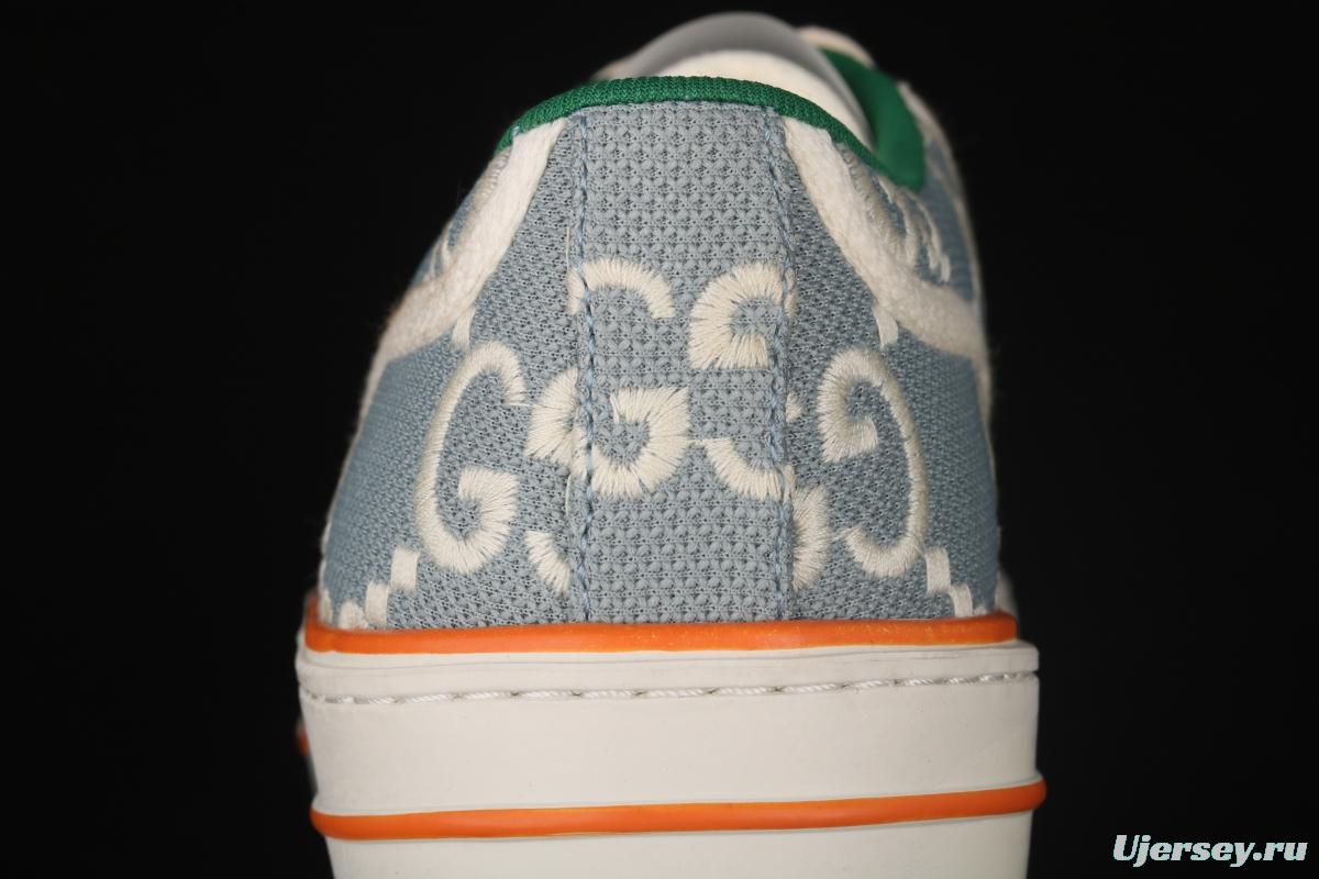 Gucci Tennis 1977 Print Sneaker canvas printed retro leisure sports board shoes