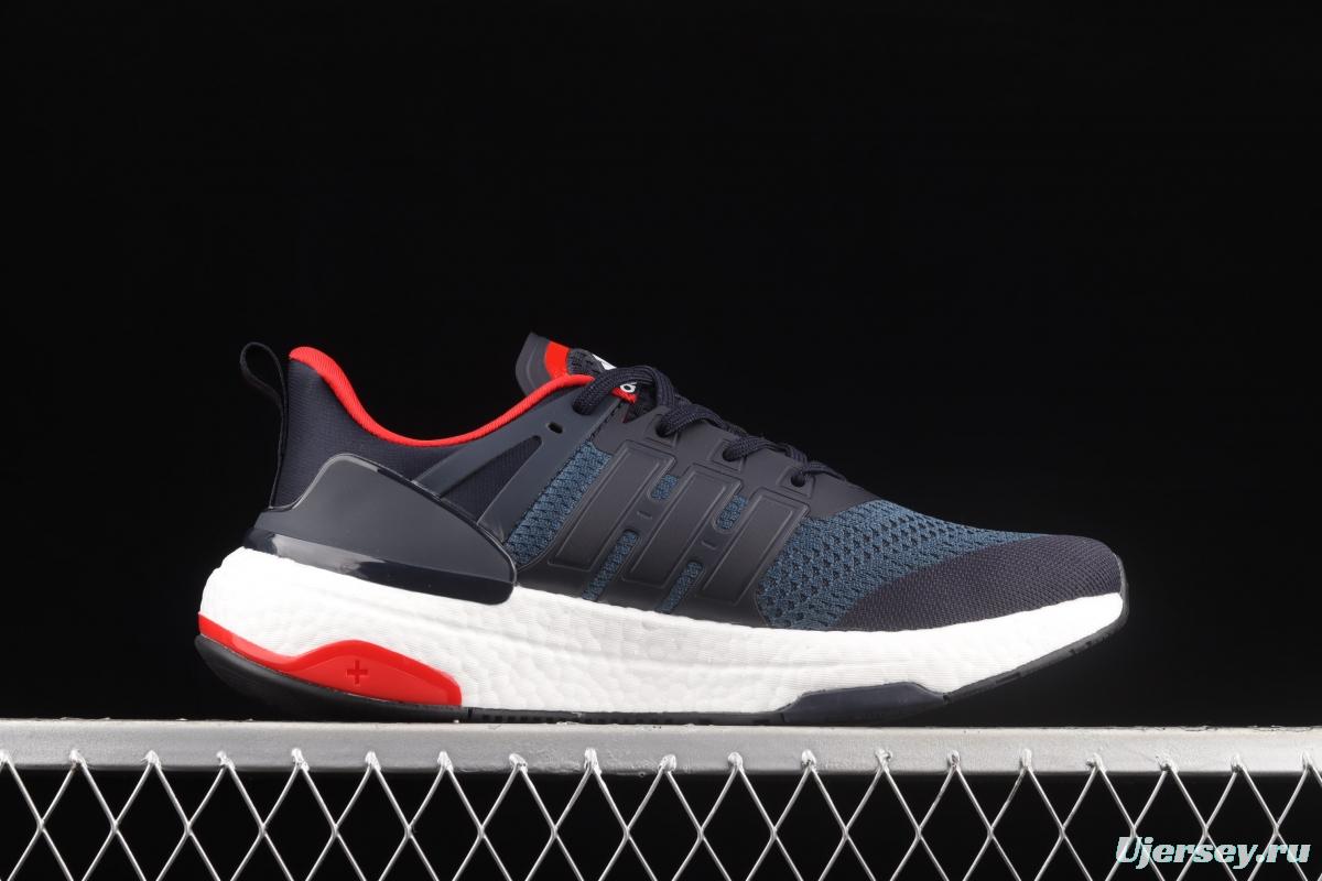 Adidas EQUIPMENT+ H02755 2021 new cushioning breathable popcorn casual running shoes