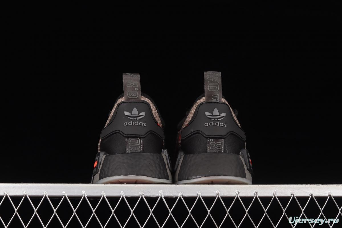 Adidas NMD_R1 SPECTOO FZ3204 elastic knitted running shoes
