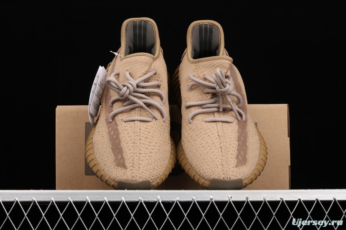 Adidas Yeezy Boost 350 V2 FX9033 Darth Coconut 350 second generation hollowed-out sesame gray angel color BASF popcorn