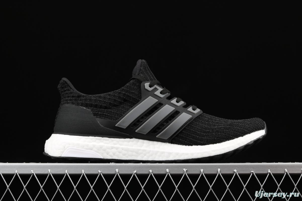 Adidas Ultra Boost 4. 0 5th Anniversary Burgundy BB6220 fourth generation knitted striped star black and white UB