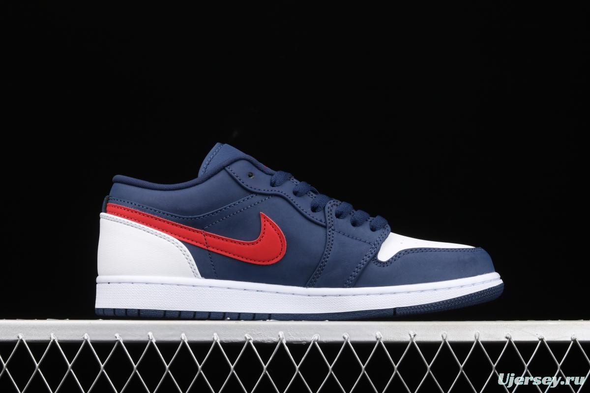 Air Jordan 1 Low Patriot Blue Red low Gang Culture Leisure Sports Board shoes CZ8454-400