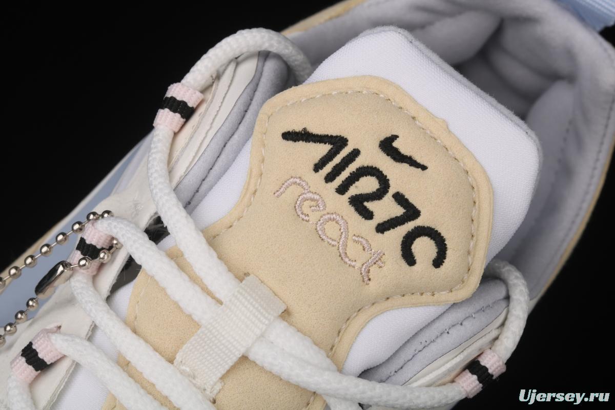NIKE Air Max 270React new high-frequency mesh function half-palm air cushion cushioning running cloth shoes CT1287-100