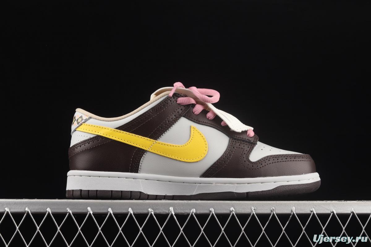 NIKE SB DUNK Low Premium Golf Golf Brown SB rebound Fashion Leisure Board shoes 313170-171
