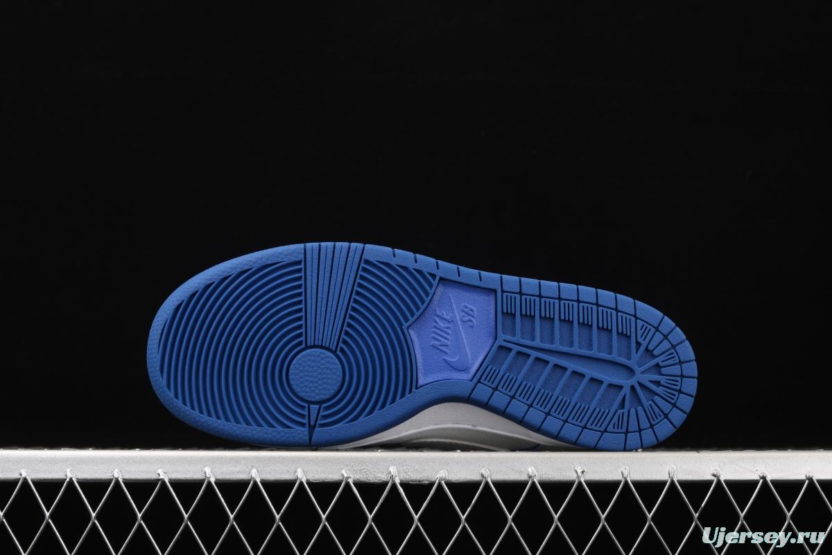 NIKE SB DUNK Low Pro Magnolia QQ crack ice blue blue porcelain sports skateboard shoes CJ6884-100