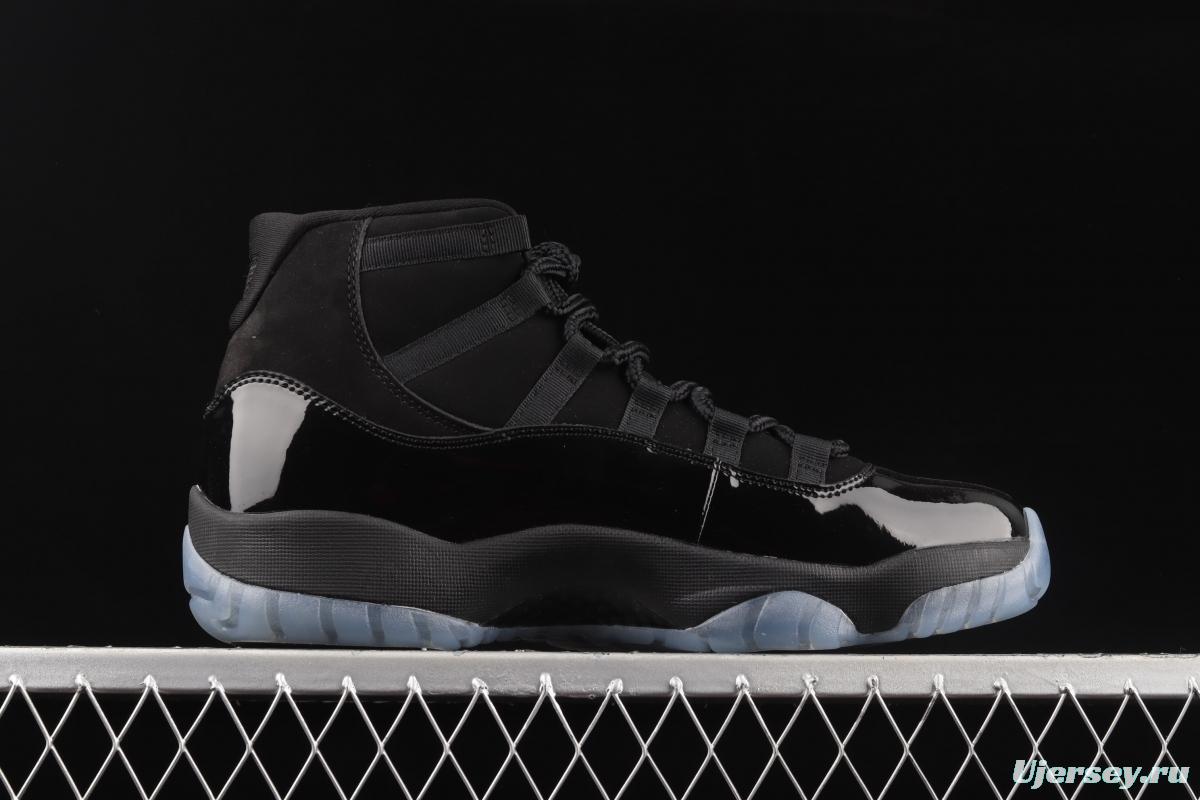 Air Jordan 11 Cap and Gown 11 Black Gamma Black Samurai 378037-005