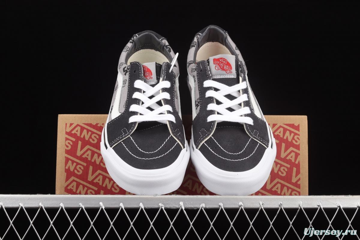 Kazuki Kuraishi x Vans SK8-Low Cangshi Yishu co-branded gray suede low-top skateboard shoes VN0A4UUK6UU