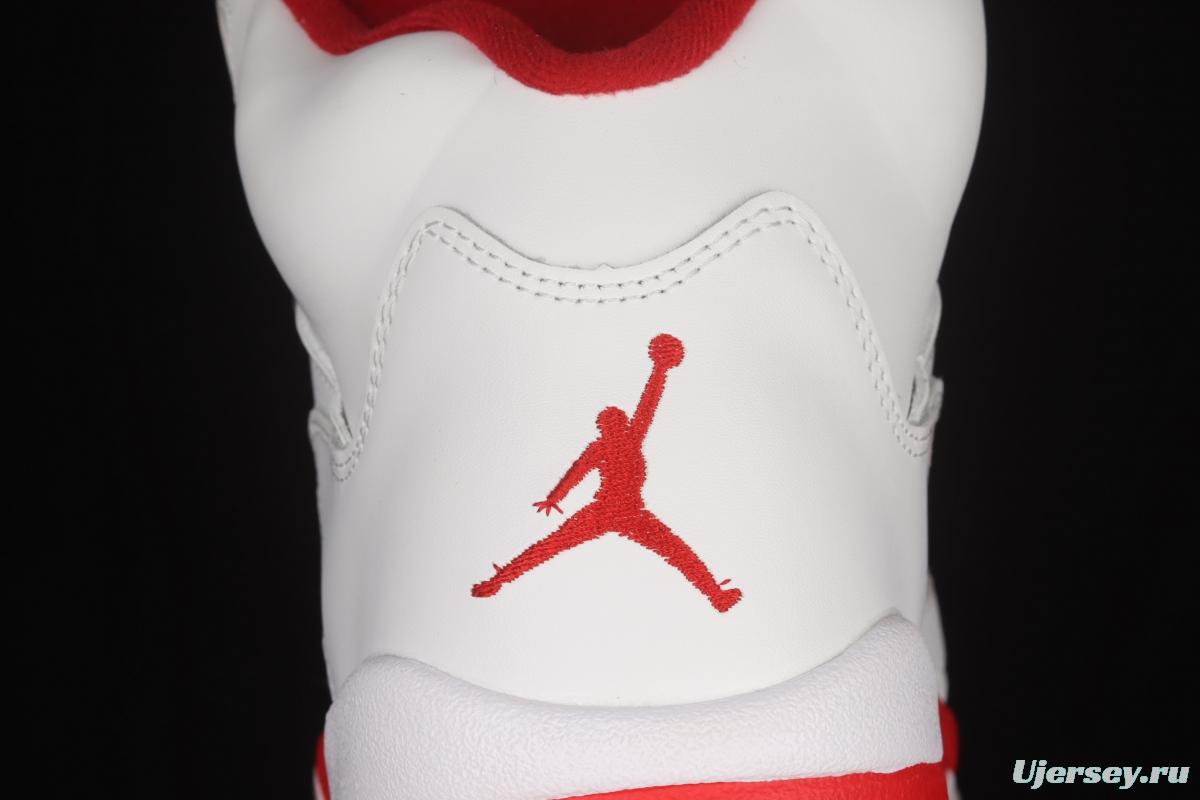 Air Jordan 5 What The White and Red Valentine's Day 440892-106