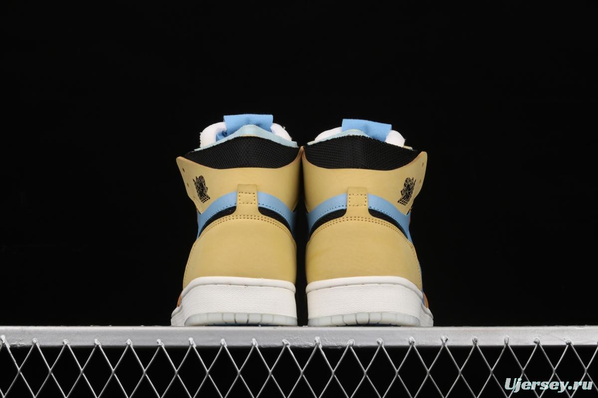 Air Jordan 1 Zoom CMFT Black Blue Yellow CT0978-900