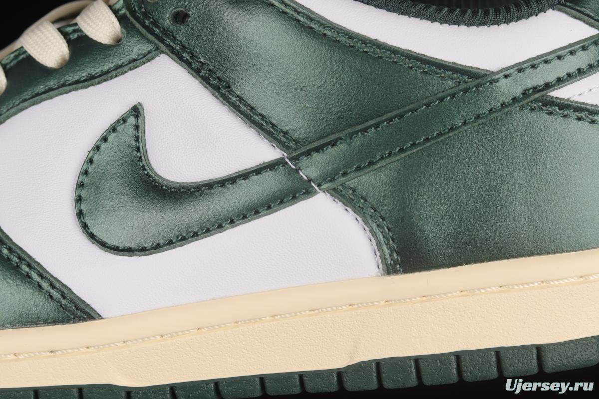 NIKE SB DUNK Low Vintage Green Navy Green Distressed SB Buckle Backboard Fashion Casual Sneakers DQ8580-100