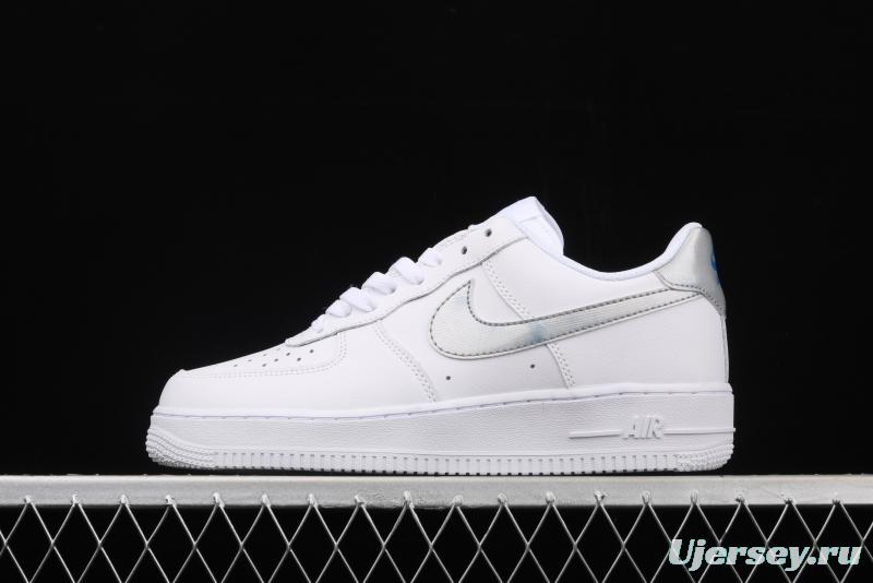 NIKE Air Force 1 Low GS white and blue dazzling haze laser low-top casual board shoes 314219-131