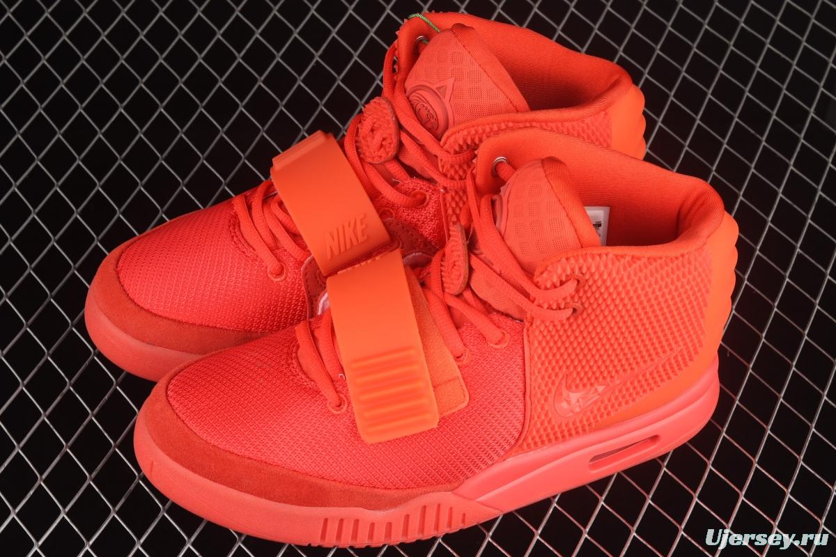 Kanye West x Nike Air Yeezy II SP Red October Coconut second Generation Limited Edition Red Coconut Night Kanye shoes Cultural cushion Leisure Sports Basketball shoes 508214-660