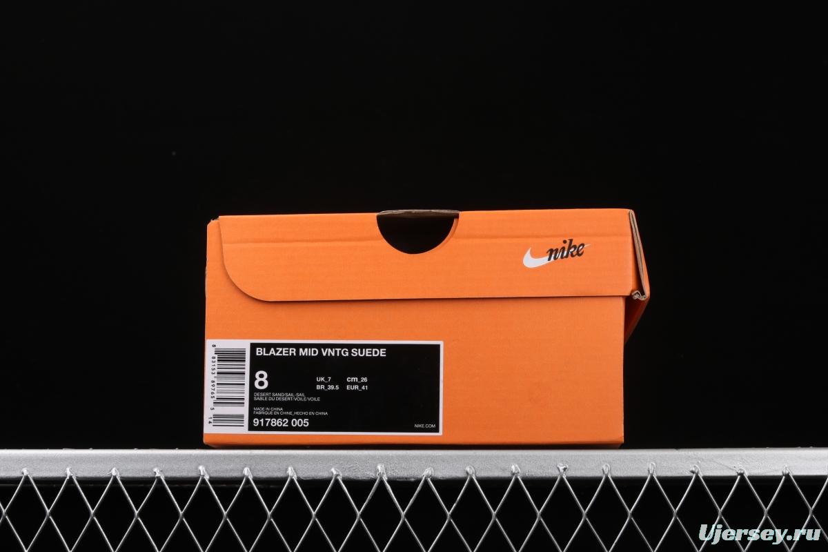 NIKE Blazer Mid Vntg Suede Trail Blazers high-top leisure sports shoes 917862-005
