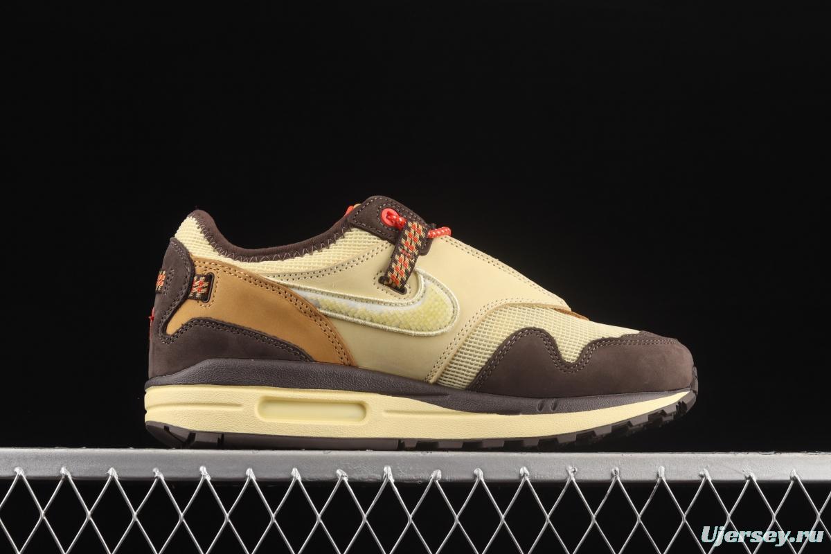 Travis Scoot x Nike Air Max 1 joint beige vintage casual running shoes DO9392-200