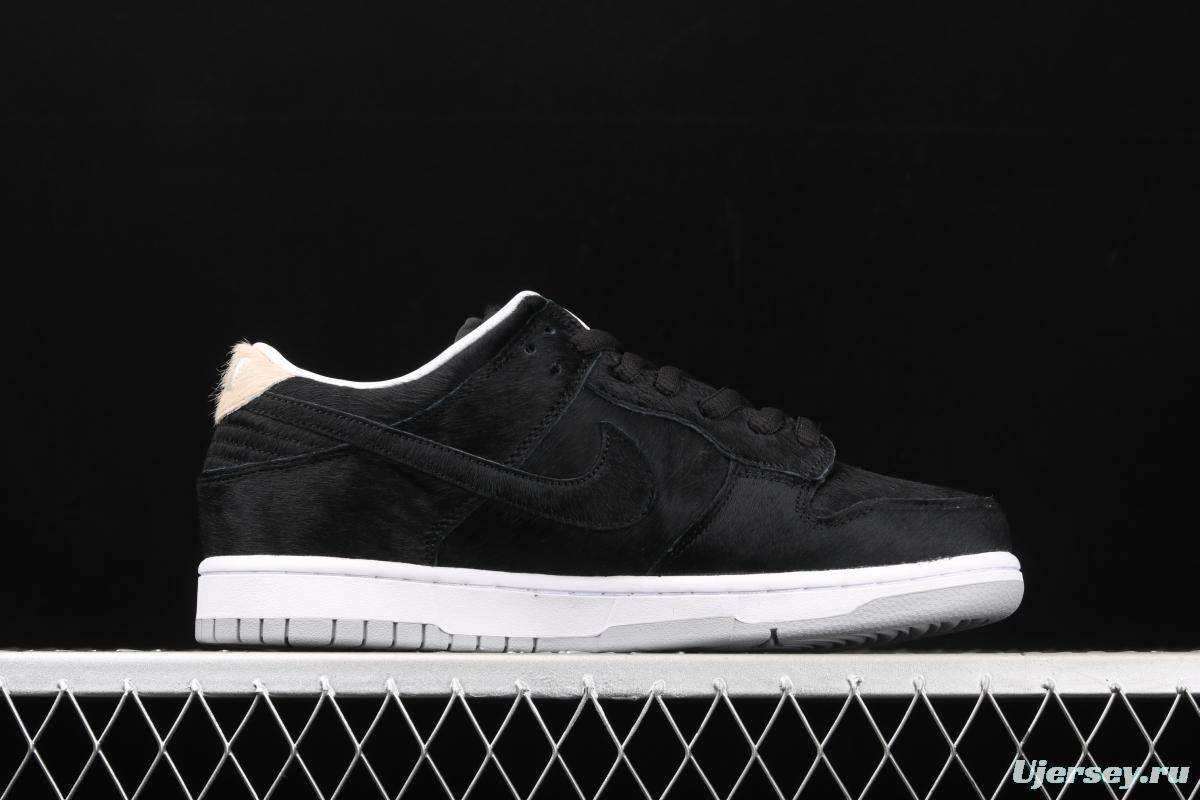 NIKE SB DUNK Low black horse hair joint name dunk series retro low-side leisure sports skateboard shoes CZ5127-001