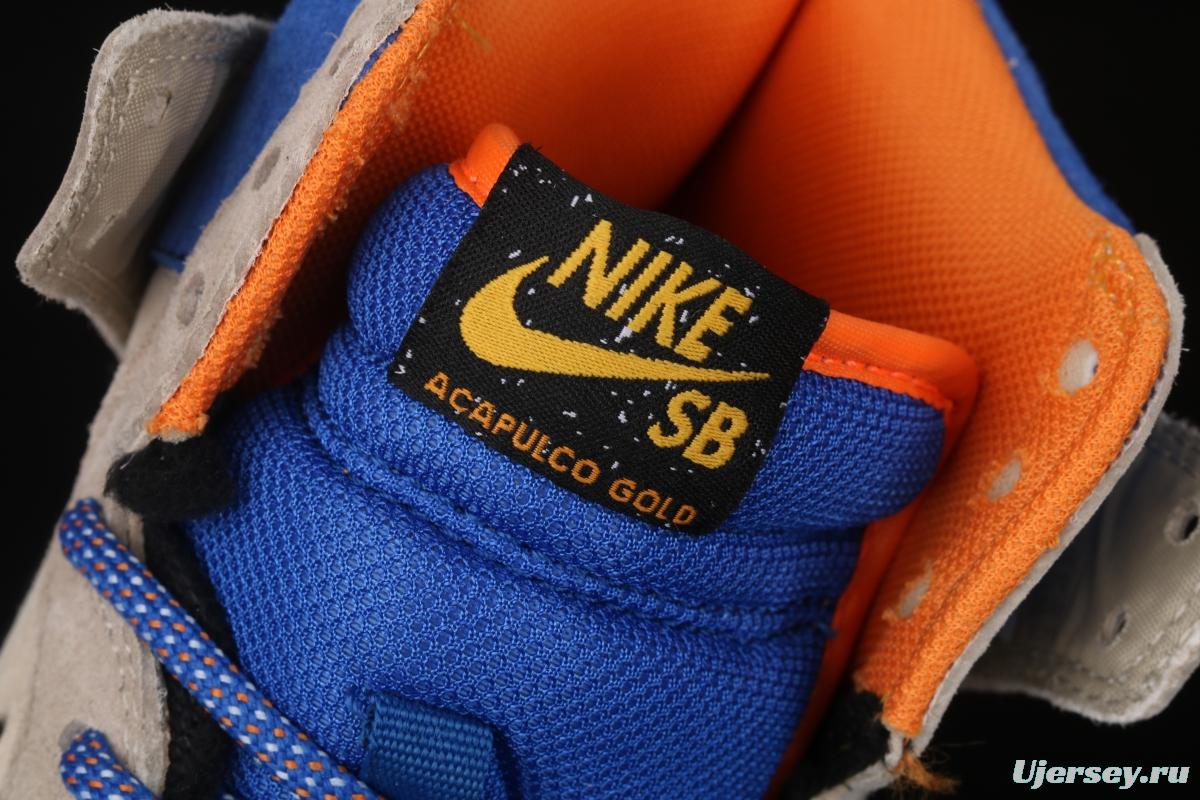 Acapulco Gold x NIKE DUNK SB High 2014 joint style reengraved high top skateboard shoes 313171-207,