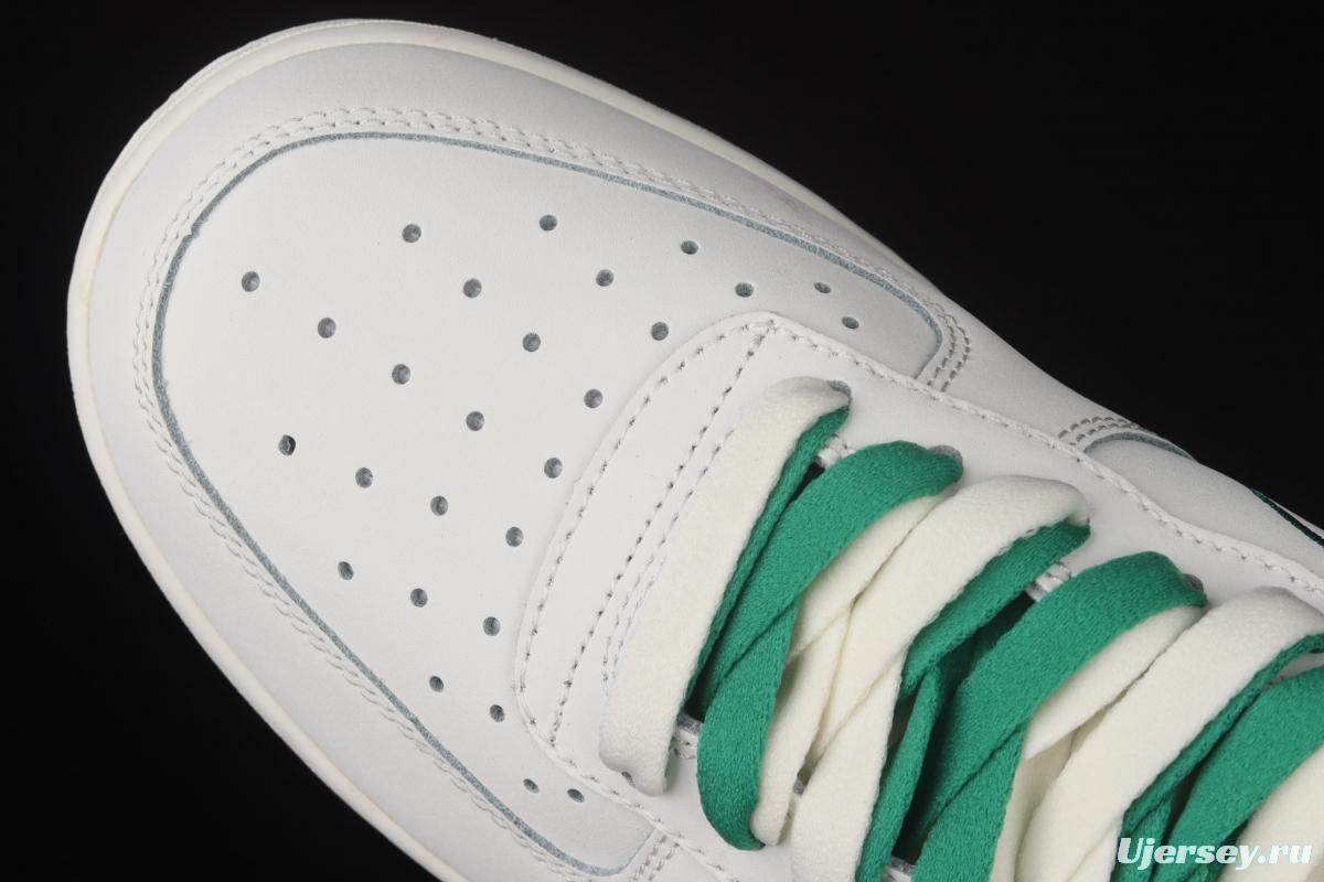 NIKE Air Force 1x07 Low Rice White Green Electric embroidery Hook low-top casual board shoes CL6326-128