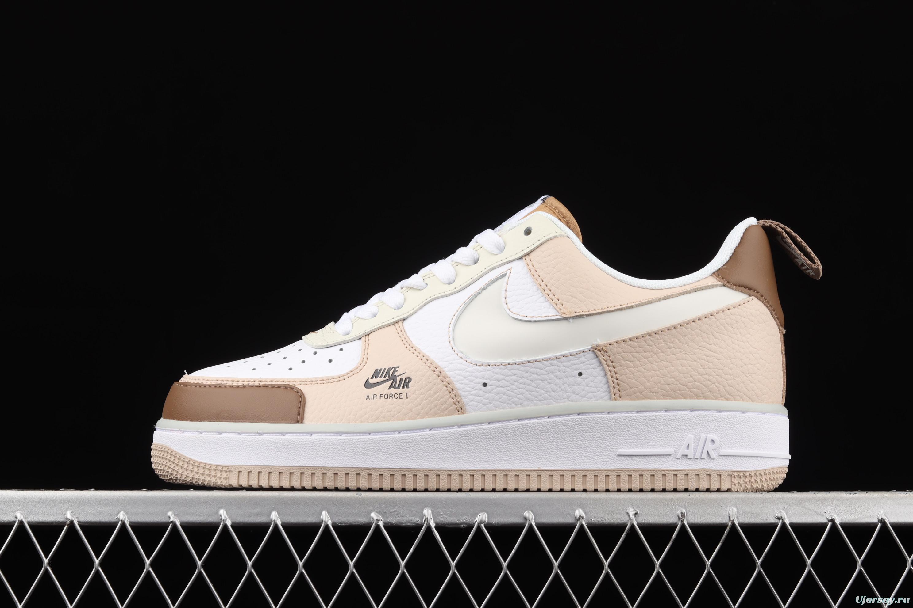 NIKE Air Force 1 Premium ShAdidasow Grey side Logo 3M reflective low upper shoes CV3039-101