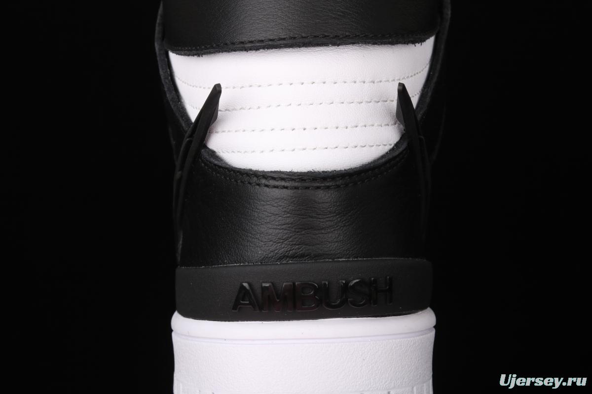 Ambush x NIKE DUNK High Black Wu Yifan Deng Ziqi same black and white high top casual board shoes CU7544-001